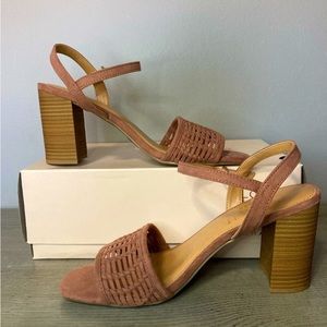 LC Lauren Conrad Mauve Kingbird Women's Heeled Sandals Size 10